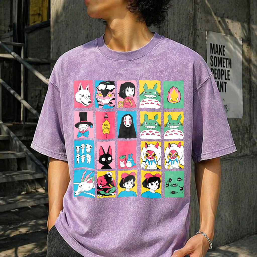 Studio Ghibli Hayao Miyazaki No Vintage Washed T-Shirt product image 6