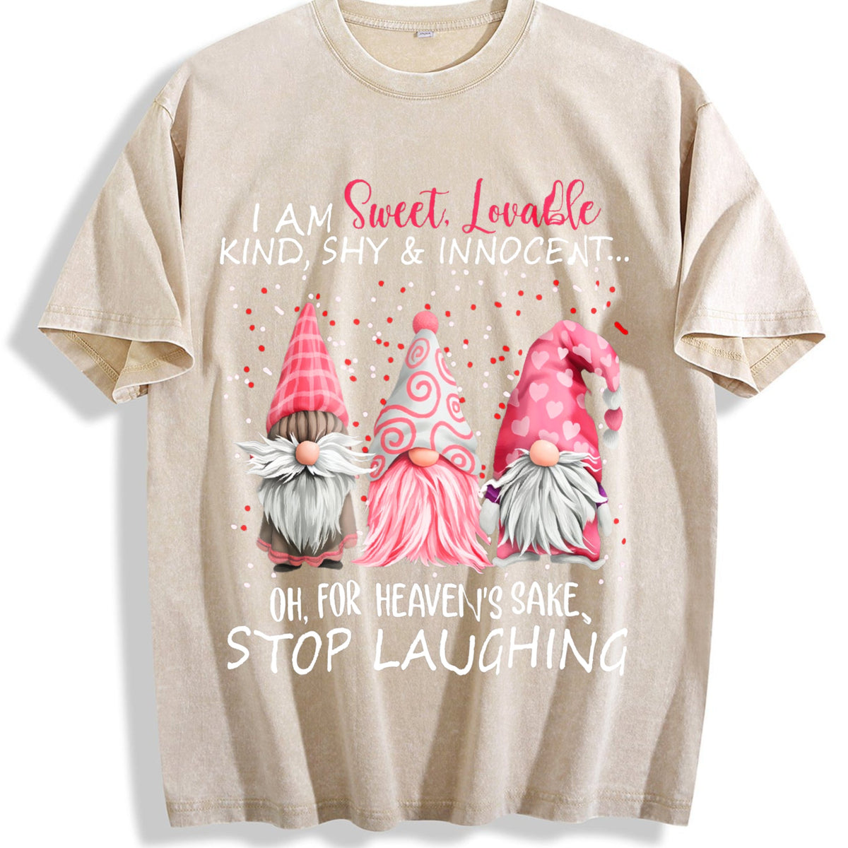 Red With Fun Vintage Washed T-Shirt product image 1