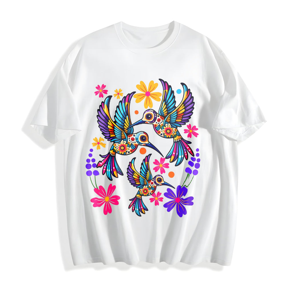 Mexican And Bohemian Cotton T-Shirt product image 2