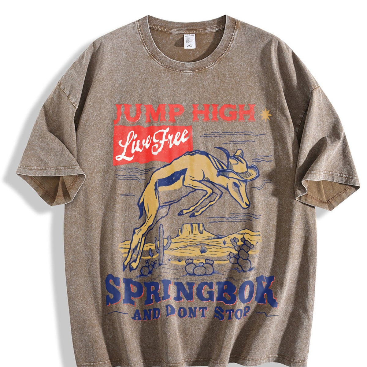Springbok Western 90s Vintage Washed T-Shirt product image 3