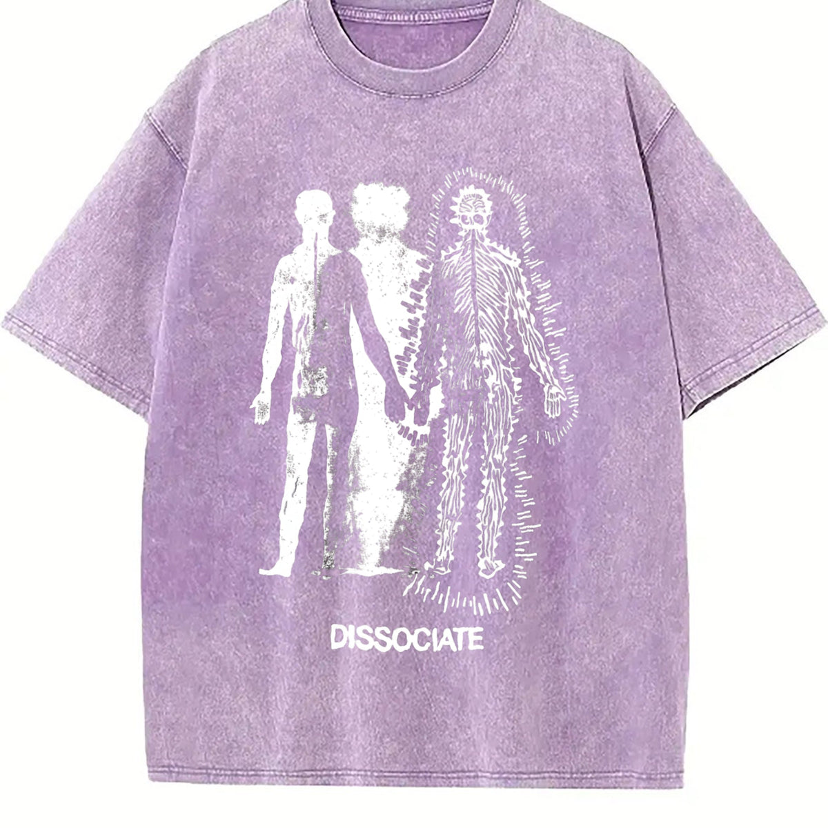 Dissociate Dissociative Portrait Vintage Washed T-Shirt product image 6