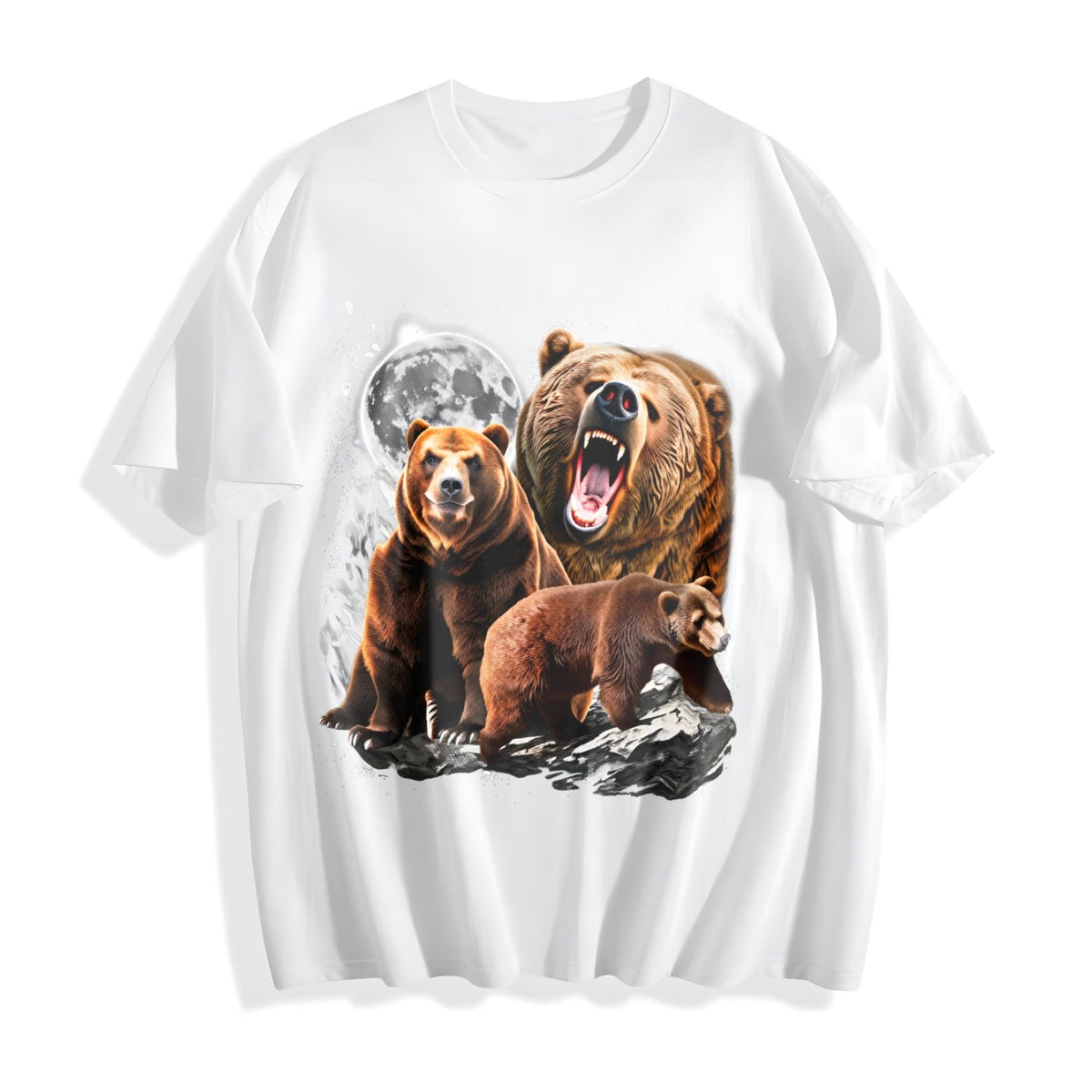 Bears And Moon Cotton T-Shirt product image 2