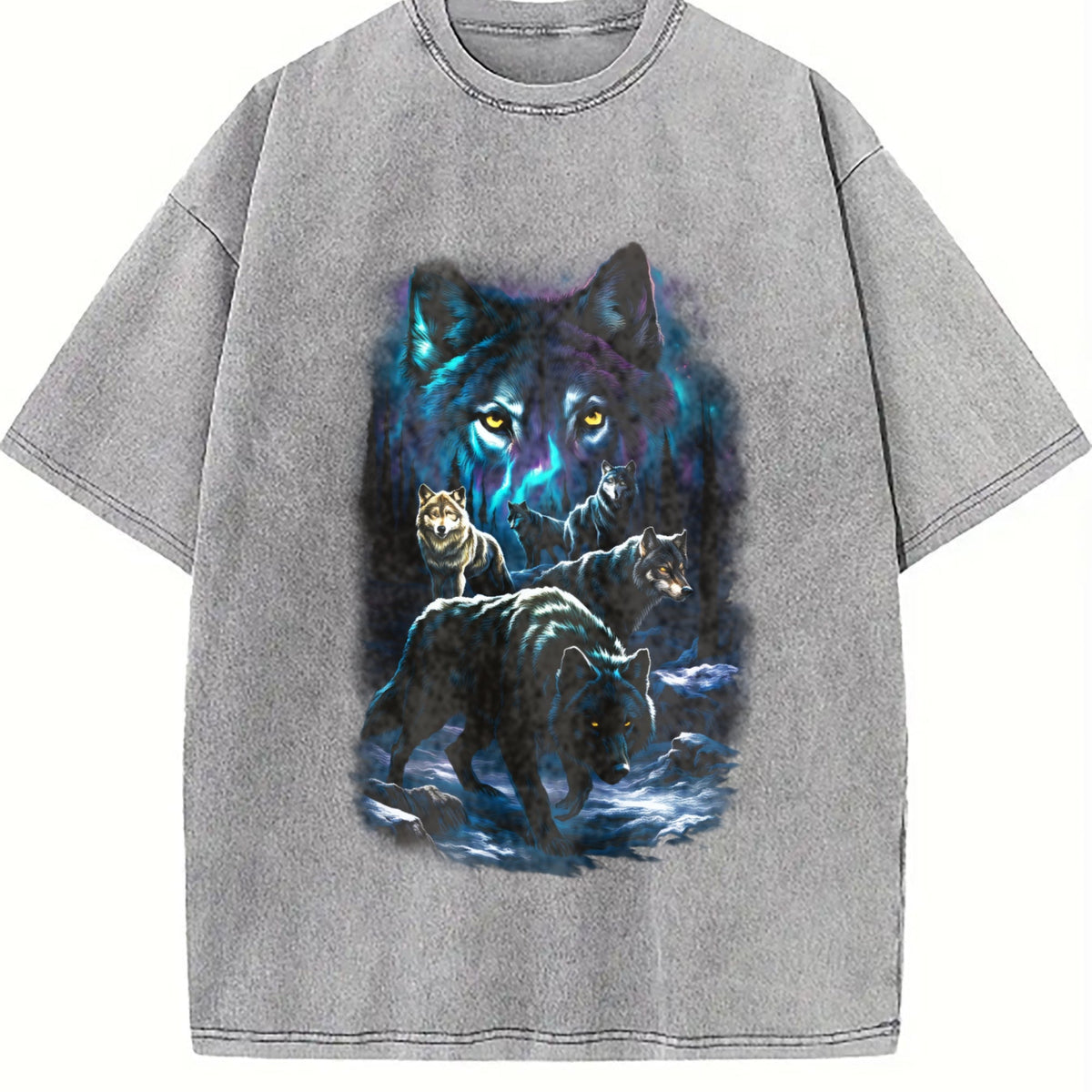 Wolf Pack Classic 90s Vintage Washed T-Shirt product image 5