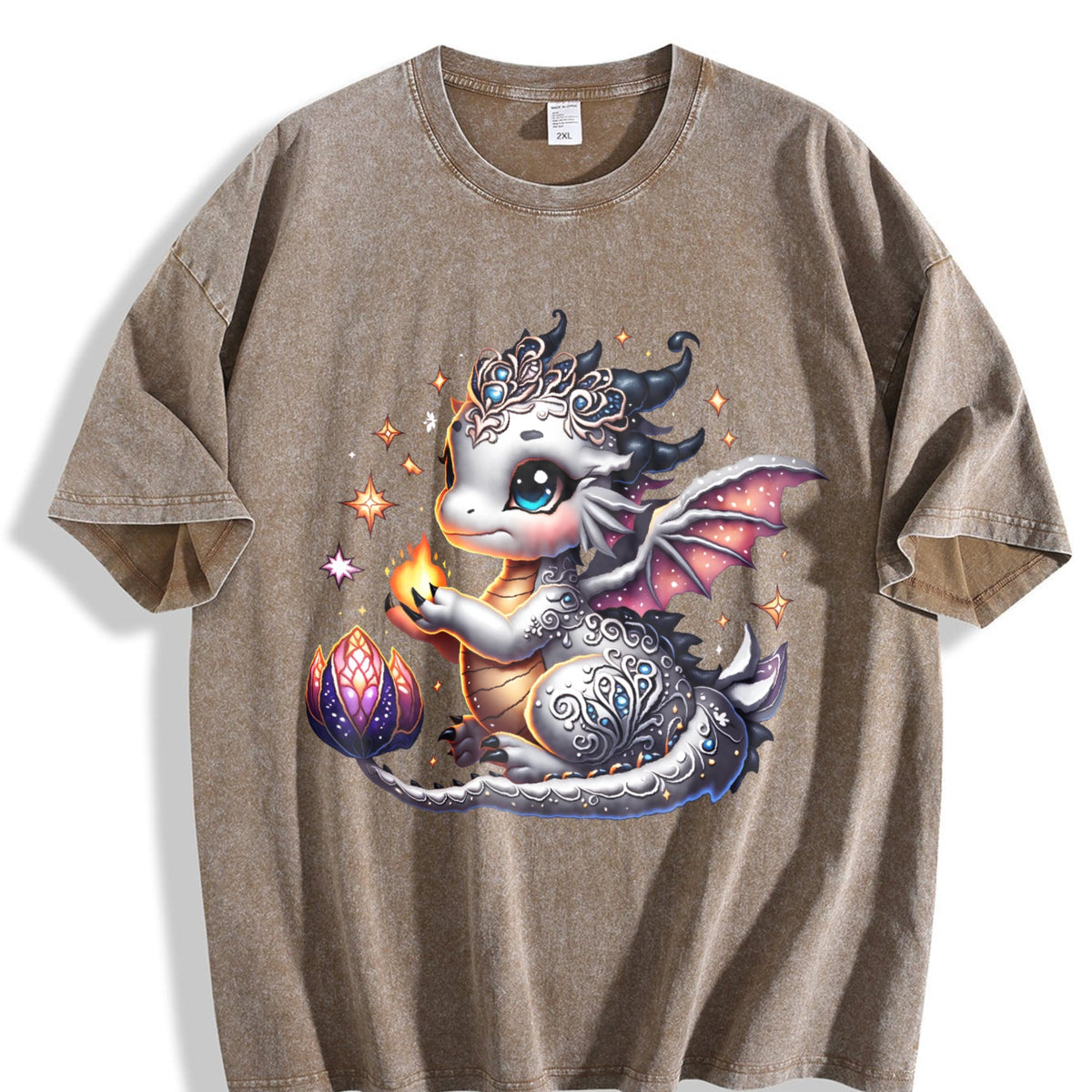 Silvery-gray Little Dragon With Exquisite Vintage Washed product image 3
