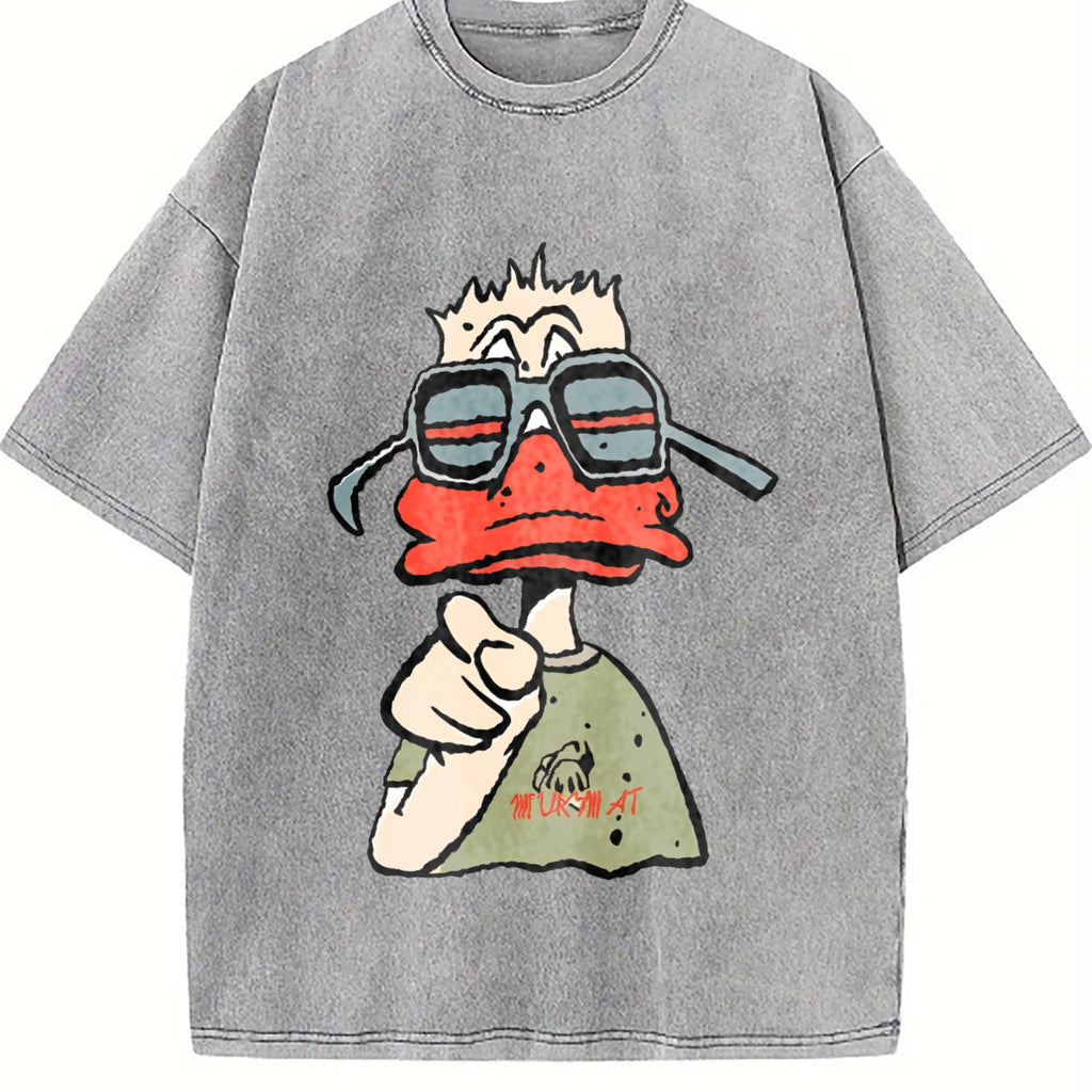 Cool Duck with Sunglasses Vintage Washed T-Shirt product image 4