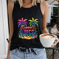 Summer Vibes Palm Trees Women's Tank Top