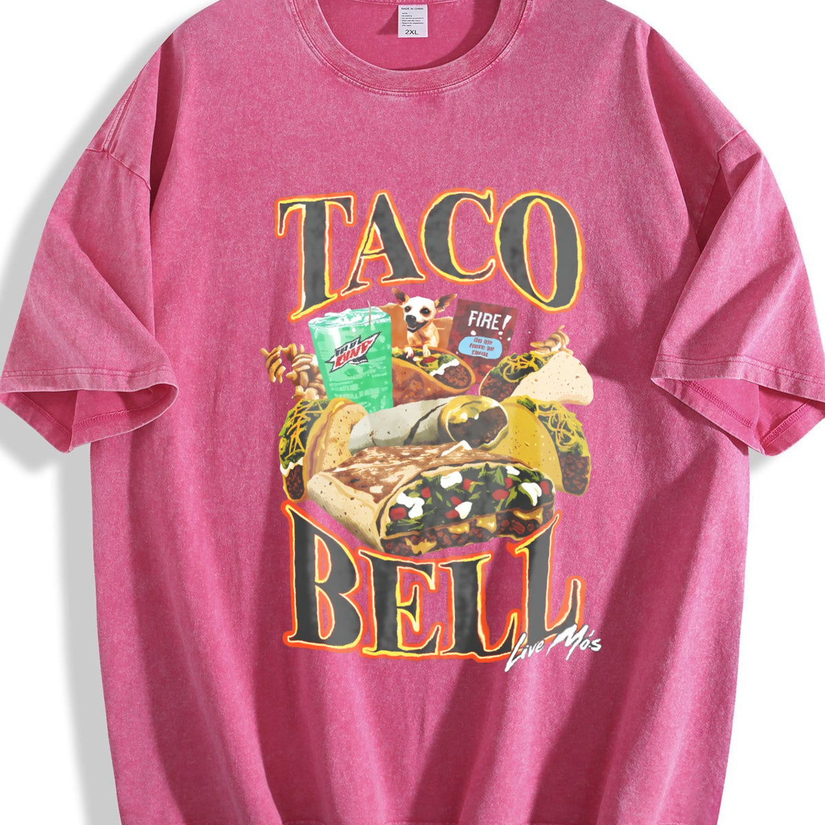 Taco Bell 90's Bootleg Vintage Washed T-Shirt product image 5