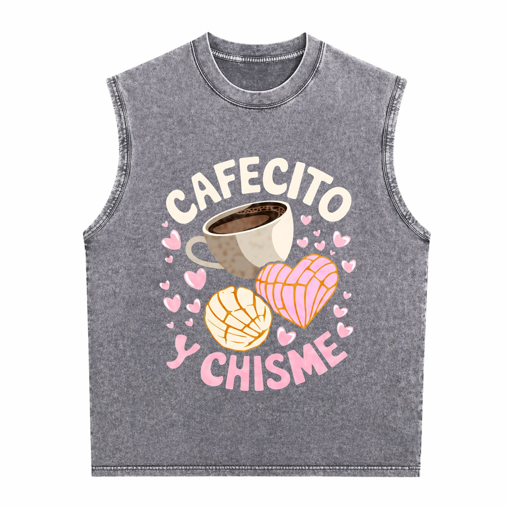Latina Mexican Baked Concha Pastry Conchas Men's Washed Tank Top
