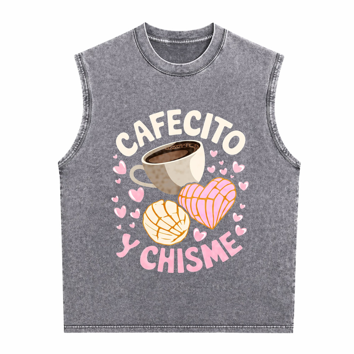Latina Mexican Baked Concha Pastry Conchas Men's Washed Tank Top