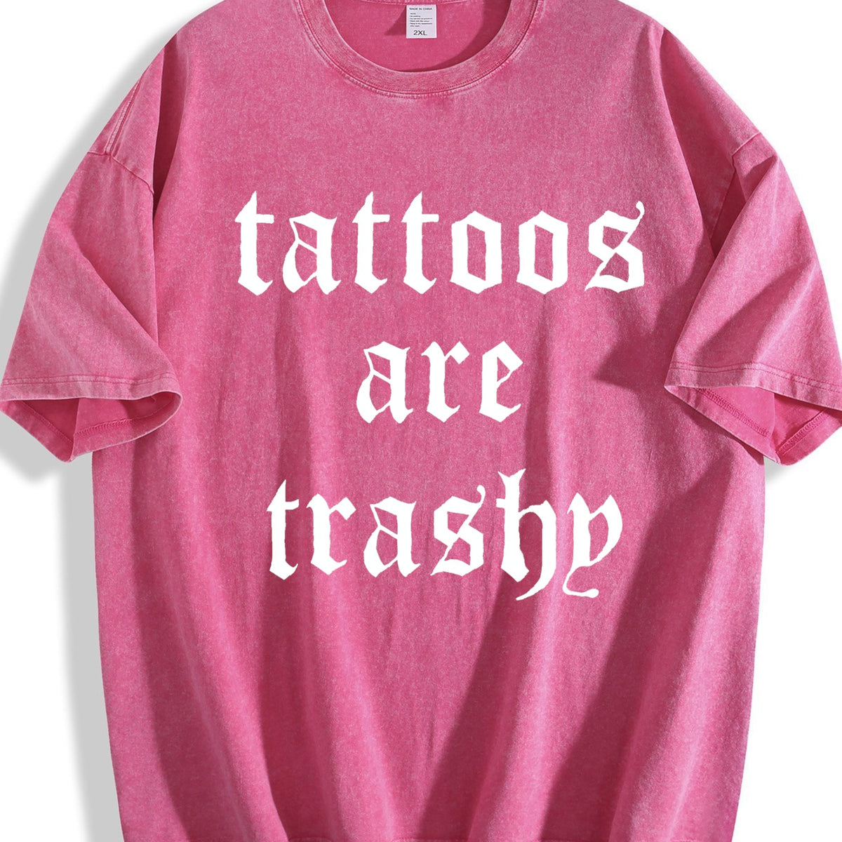 Tattoos Are Trash Vintage Washed T-Shirt product image 5