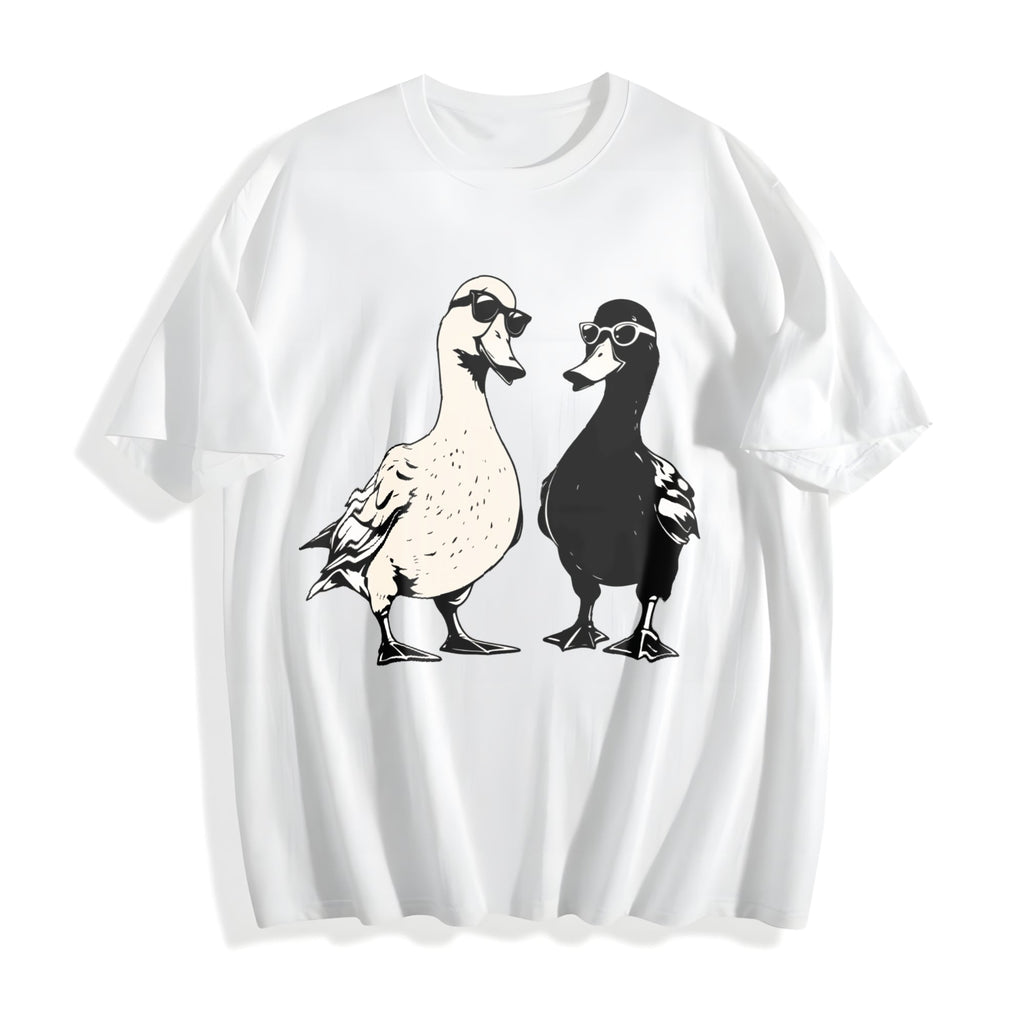 Cool Ducks With Sunglasses Cotton T-Shirt product image 2