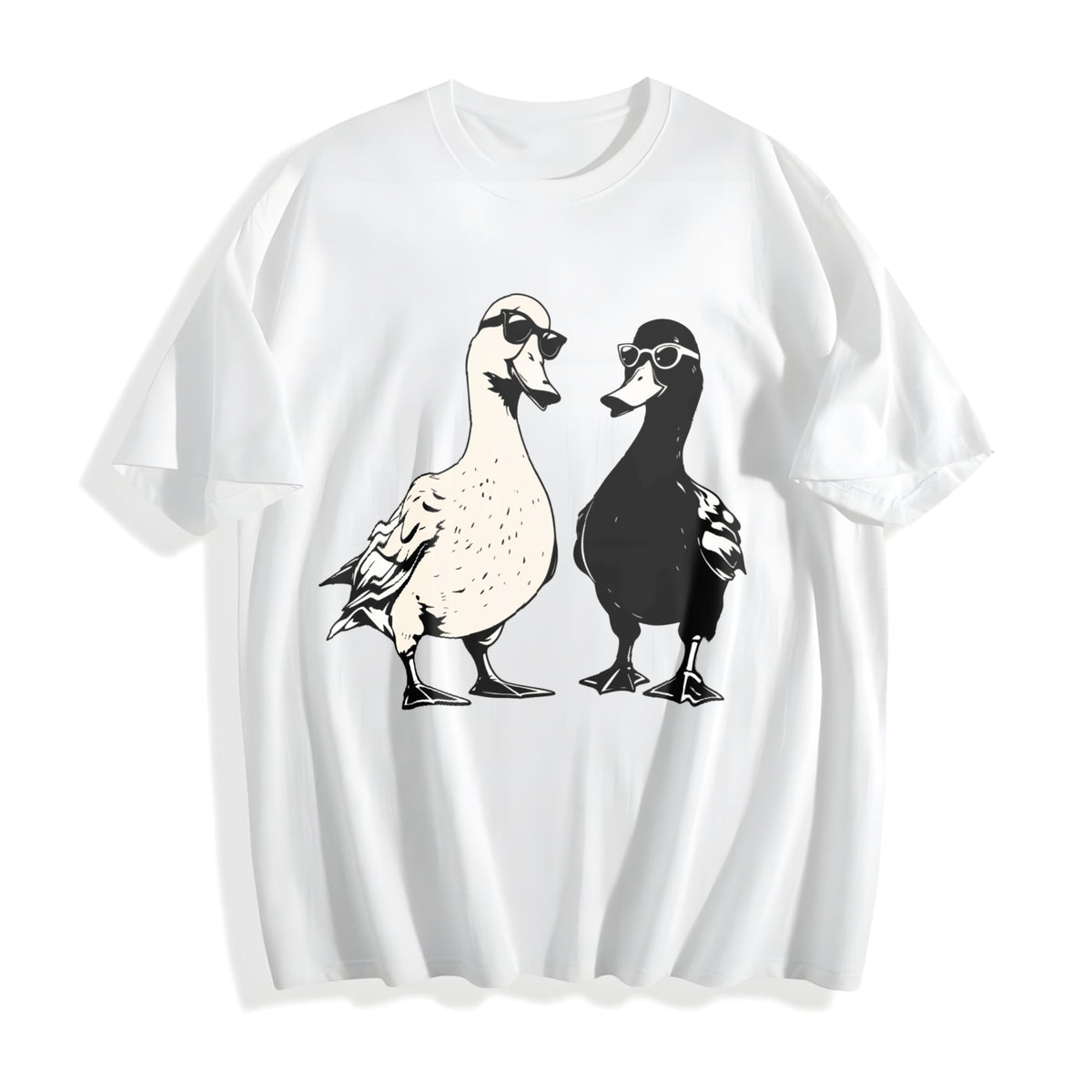 Cool Ducks With Sunglasses Cotton T-Shirt product image 2