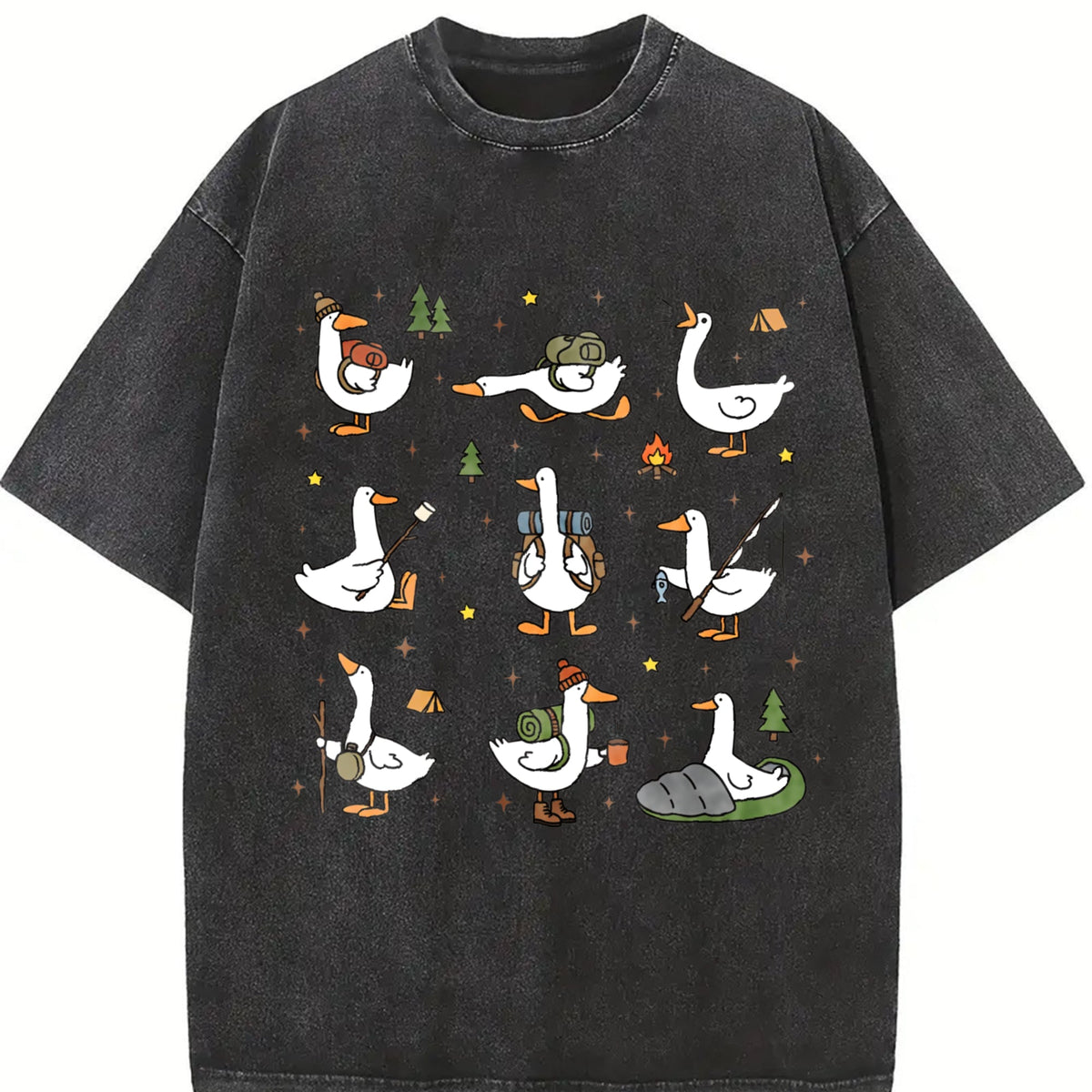 Silly Goose Hiking Vintage Washed T-Shirt product image 2