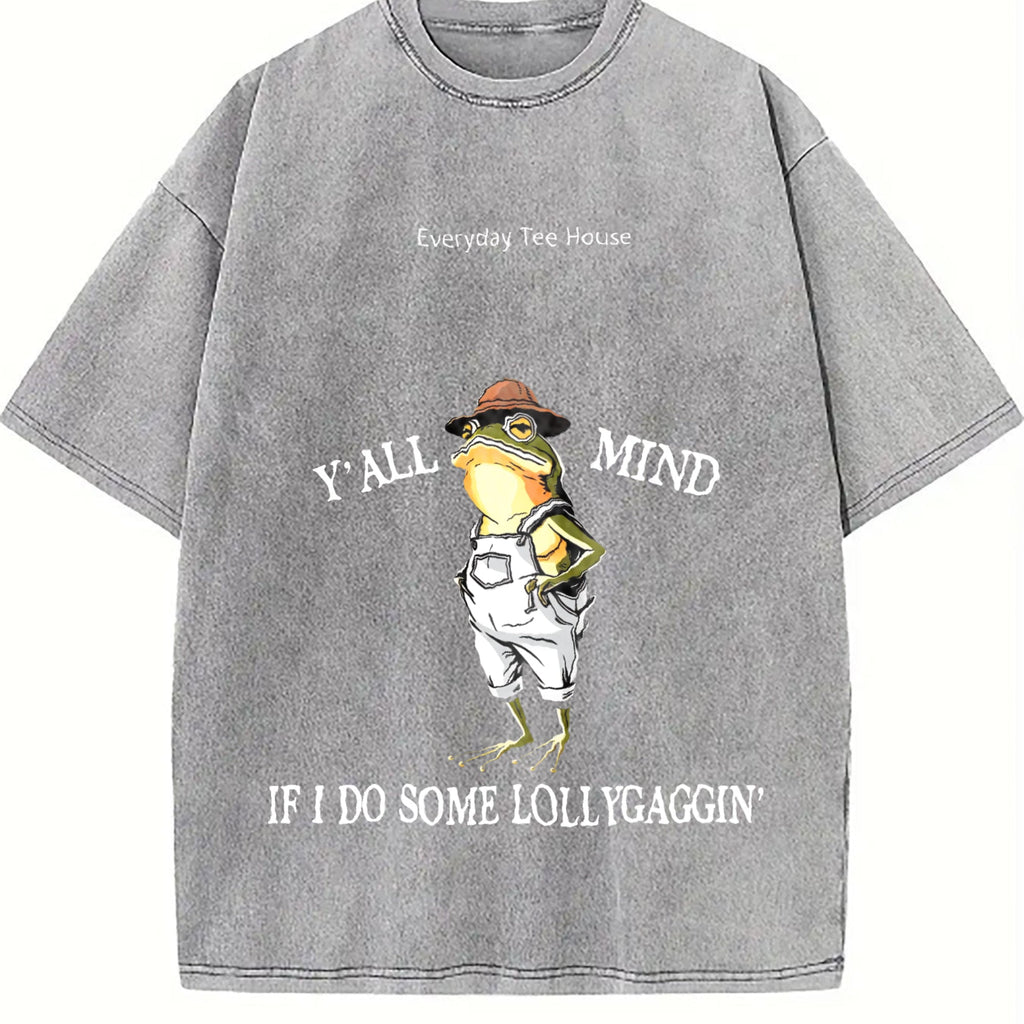Funny Frog Vintage Washed T-Shirt product image 4