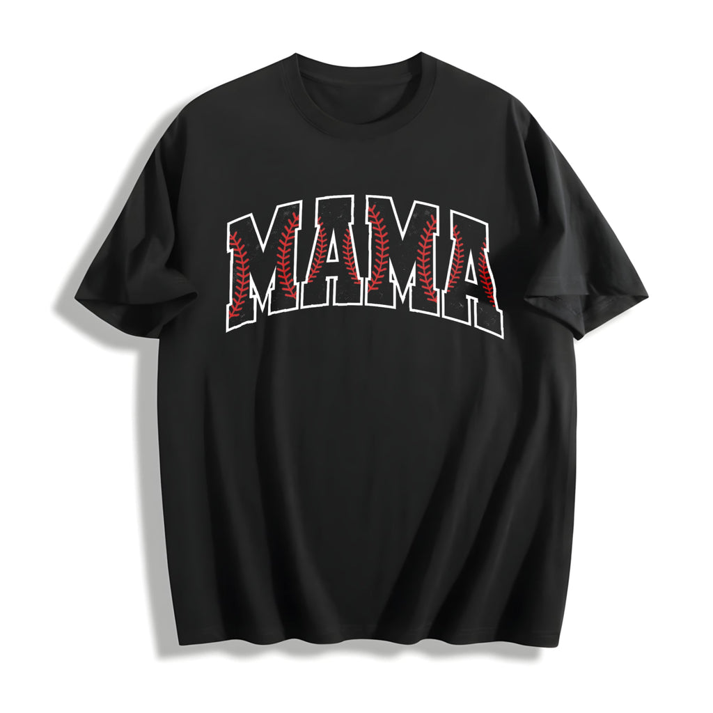 Baseball Mama Cotton T-Shirt product image 1