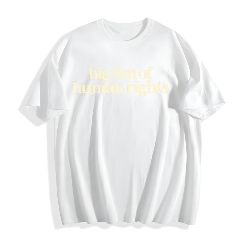 Big Fan Of Human Rights Cotton T-Shirt product image 2