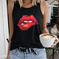 Bold Red Lips Women's Tank Top