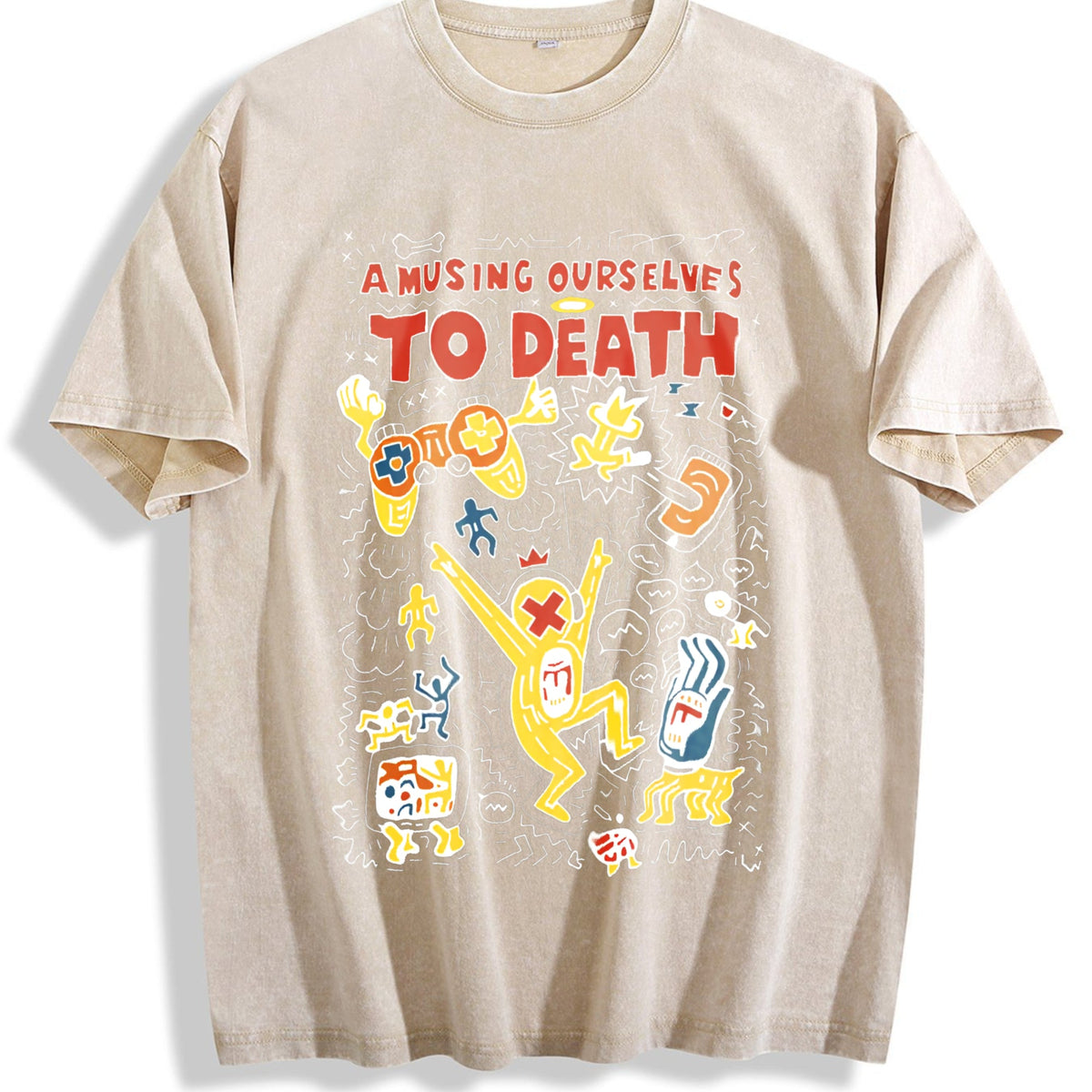 Amusing Ourselves to Death Vintage Washed T-Shirt product image 1