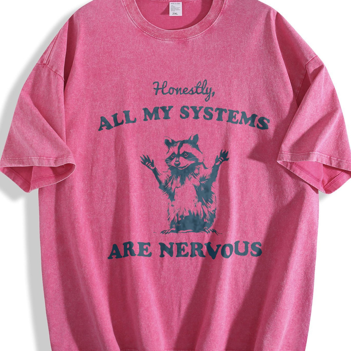 Honestly All My Systems Are Nervous Vintage Washed T-Shirt product image 7