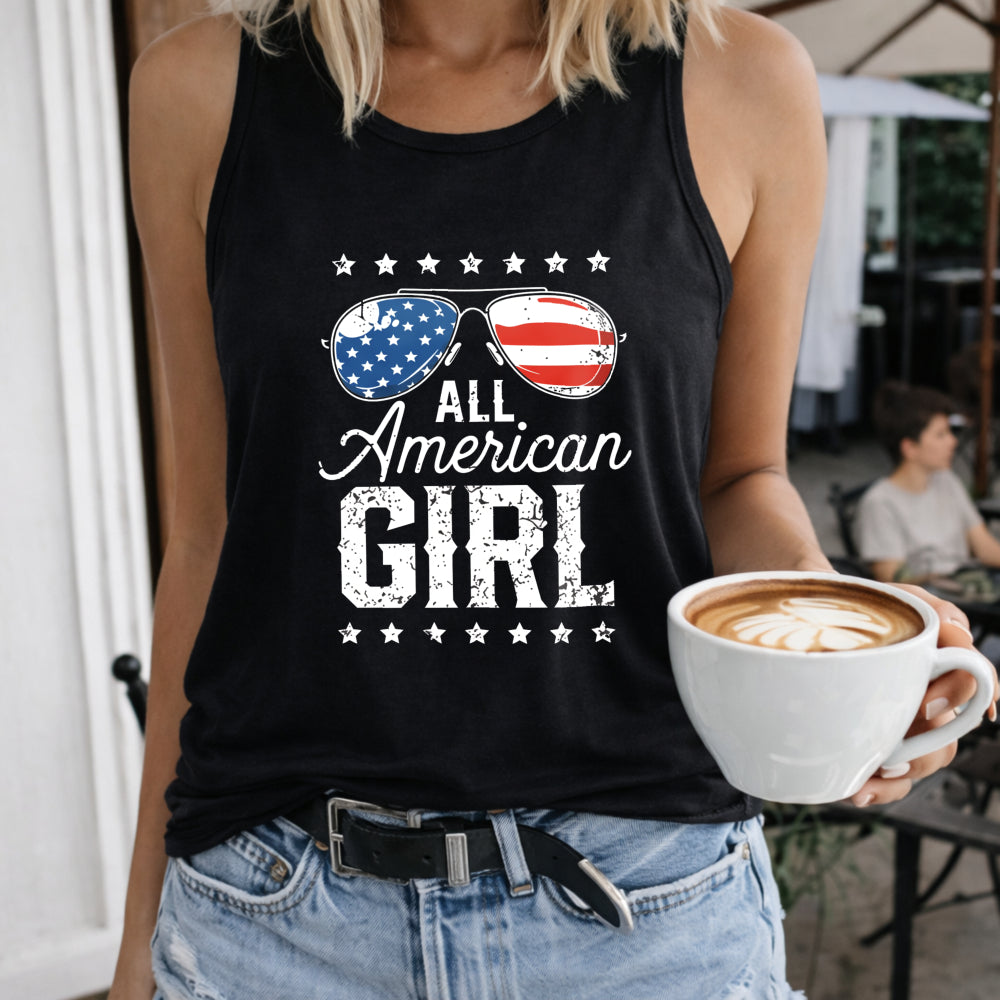 All American Girl Sunglasses Women's Tank Top