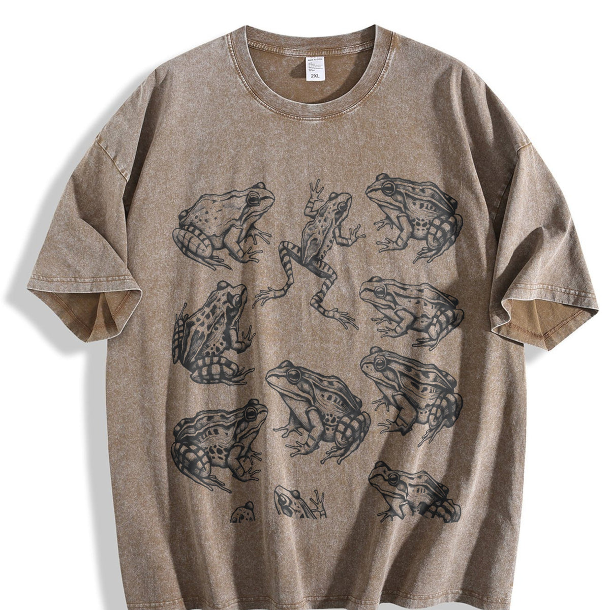 Frogs 90s Tattoo Vintage Washed T-Shirt product image 3