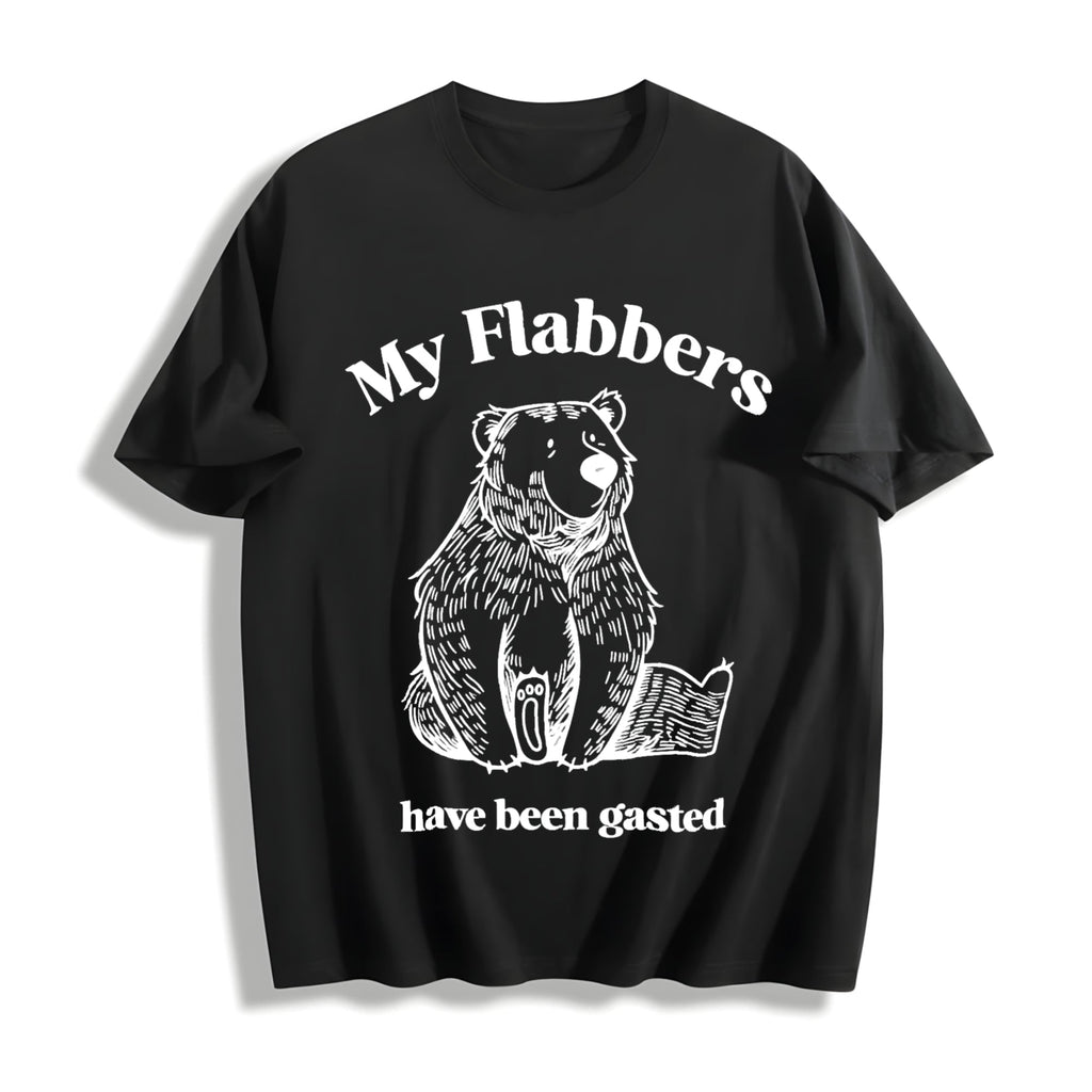 Flabbergasted Bear Funny Cotton T-Shirt product image 1