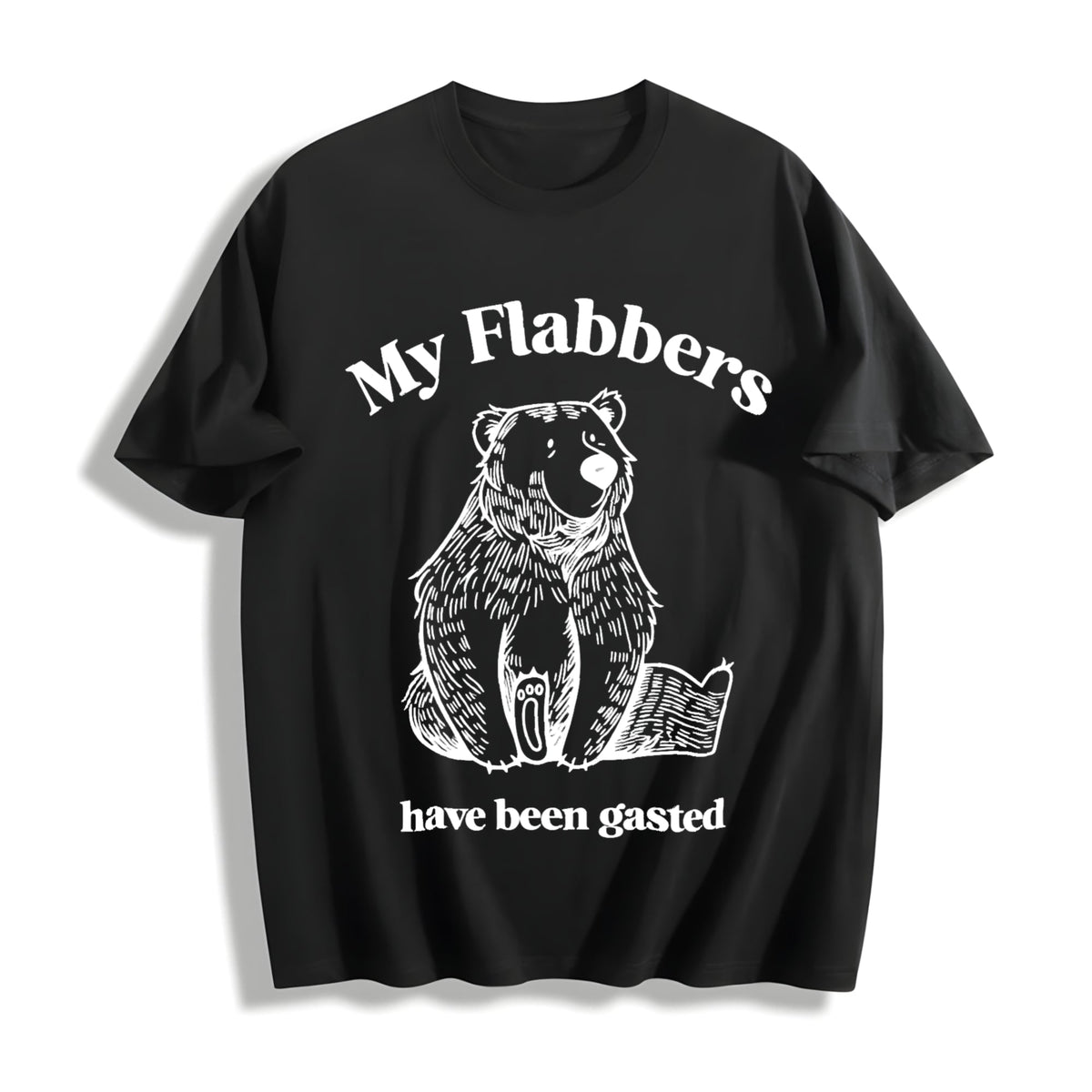 Flabbergasted Bear Funny Cotton T-Shirt product image 1