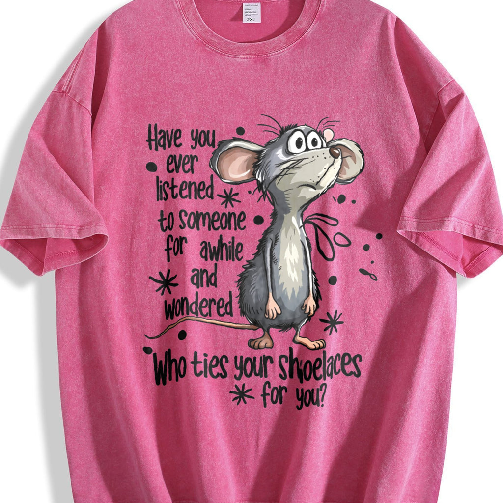 Mouse & Letter Vintage Washed T-Shirt product image 7