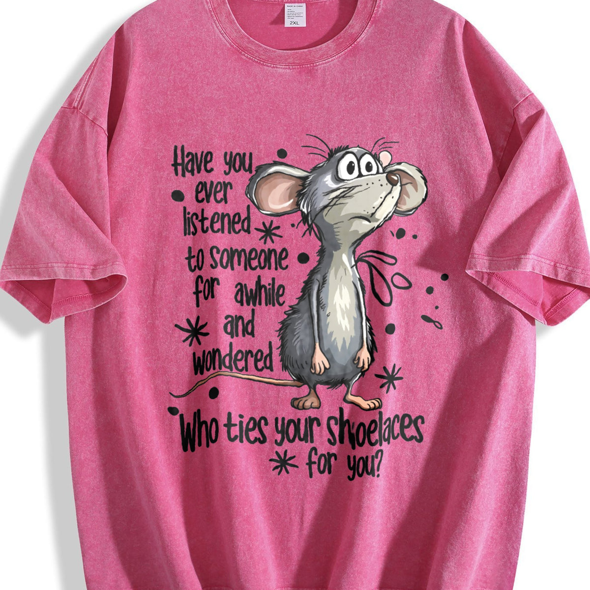 Mouse & Letter Vintage Washed T-Shirt product image 7
