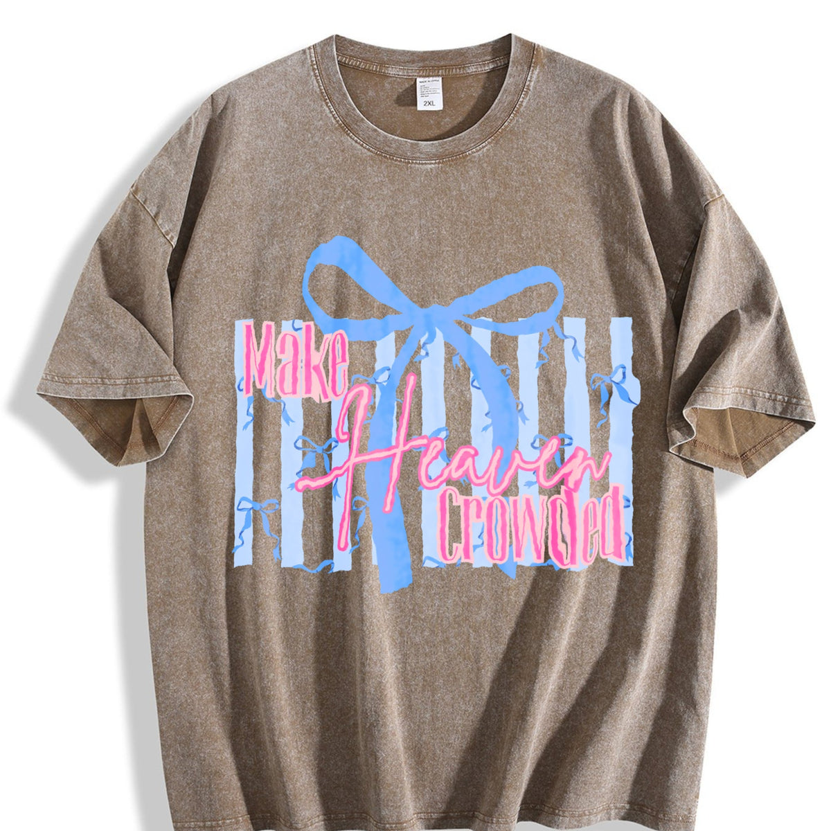 Make Heaven Crowded Bow Vintage Washed T-Shirt product image 3