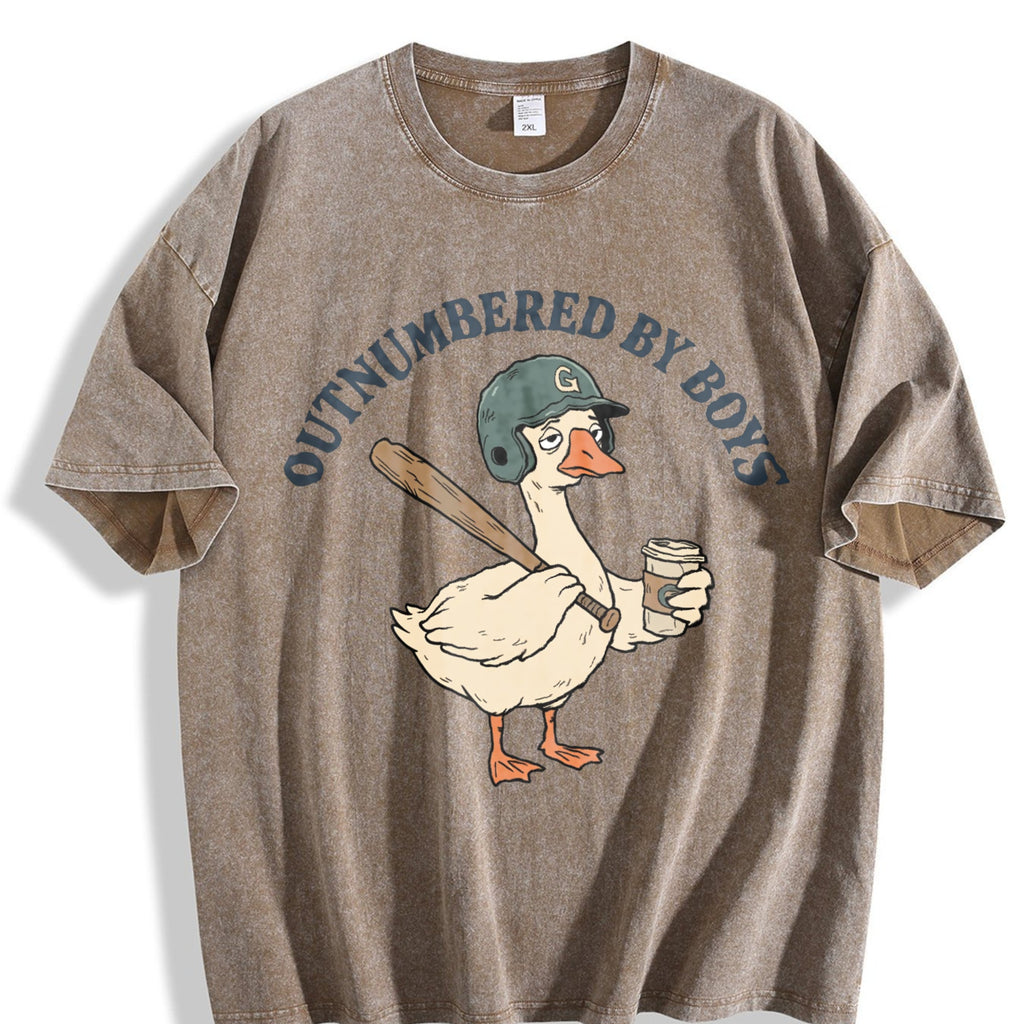Funny Boy Mom Vintage Washed T-Shirt product image 3