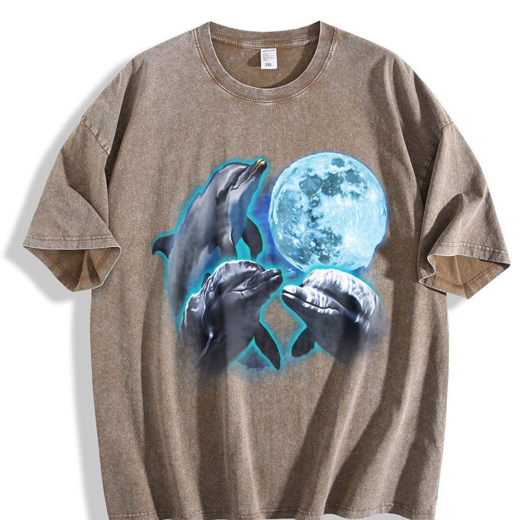 Three Dolphin Vintage Washed T-Shirt product image 3