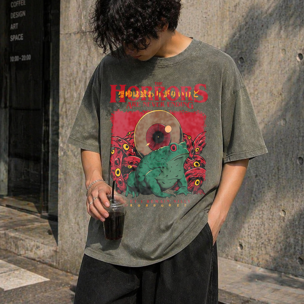Horrors Are Never Ending Vintage Washed T-Shirt product image 4