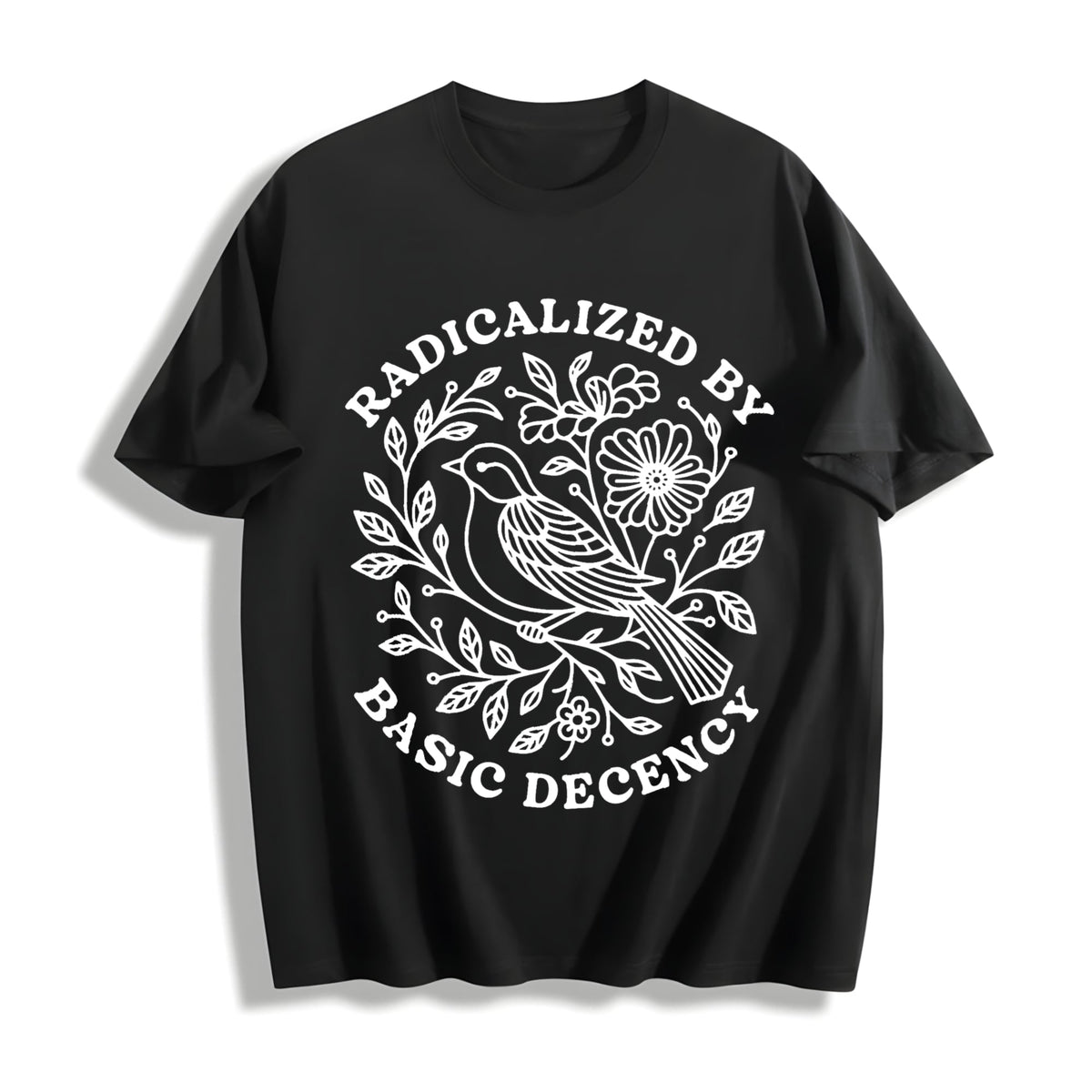 Radicalized By Basic Decency Cotton T-Shirt product image 1