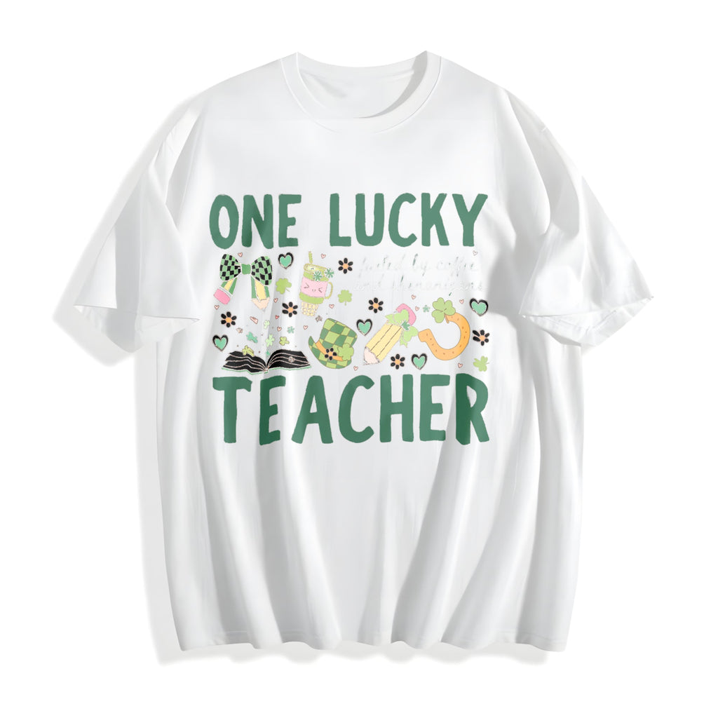 One Lucky Teacher St Patricks : 'fueled By Coffee And product image 2