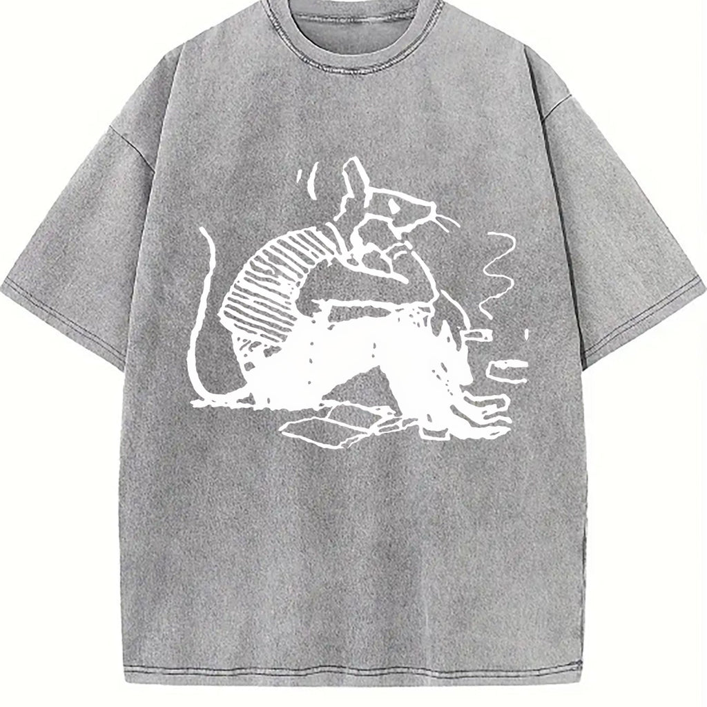 Mouse Thinking Vintage Washed T-Shirt product image 4
