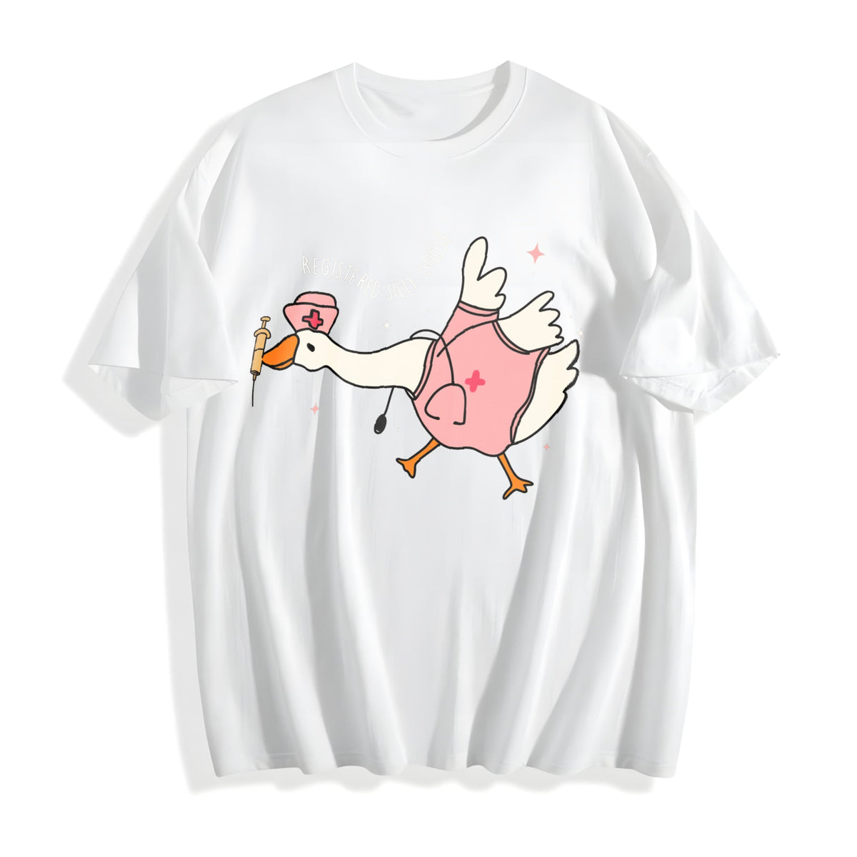 Registered Nurse Silly Goose Cotton T-Shirt product image 2