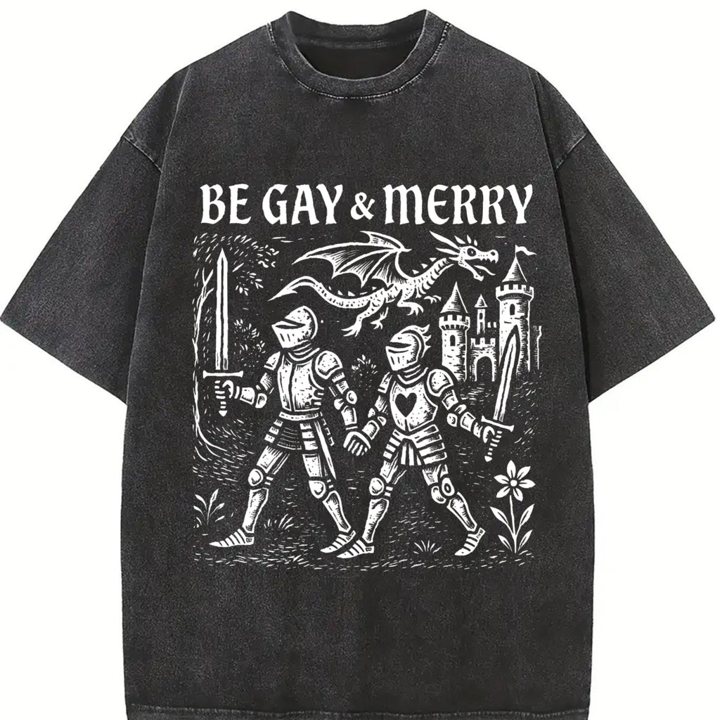 Be Gay & Merry Medieval Vintage Washed T-Shirt product image 2