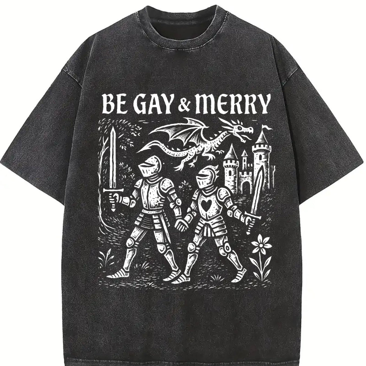 Be Gay & Merry Medieval Vintage Washed T-Shirt product image 2