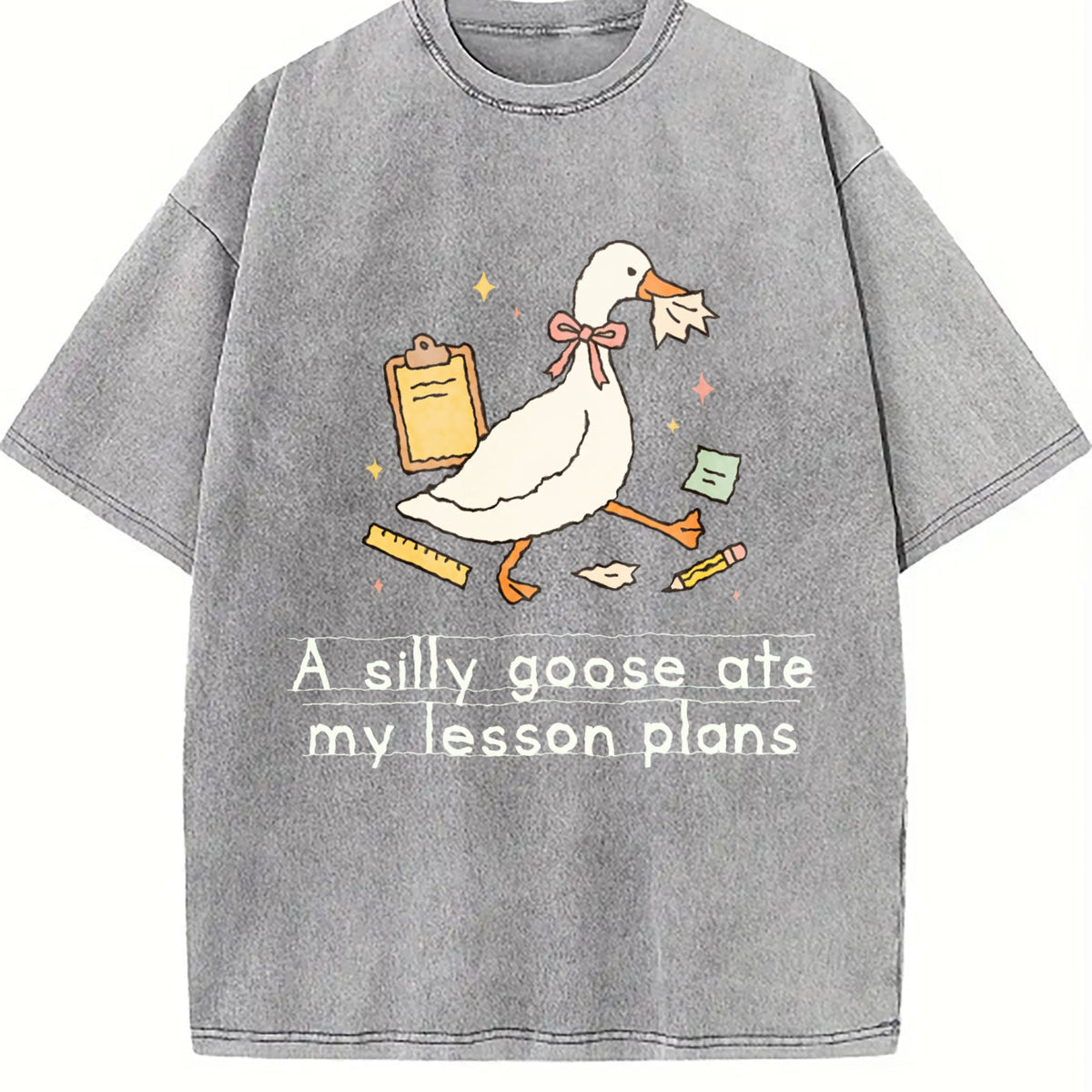 Silly Goose Ate My Lesson Plans Teacher Funny Vintage product image 4