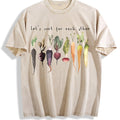 Letter And Various Radish Root Summer Vintage Washed T-Shirt product image 1