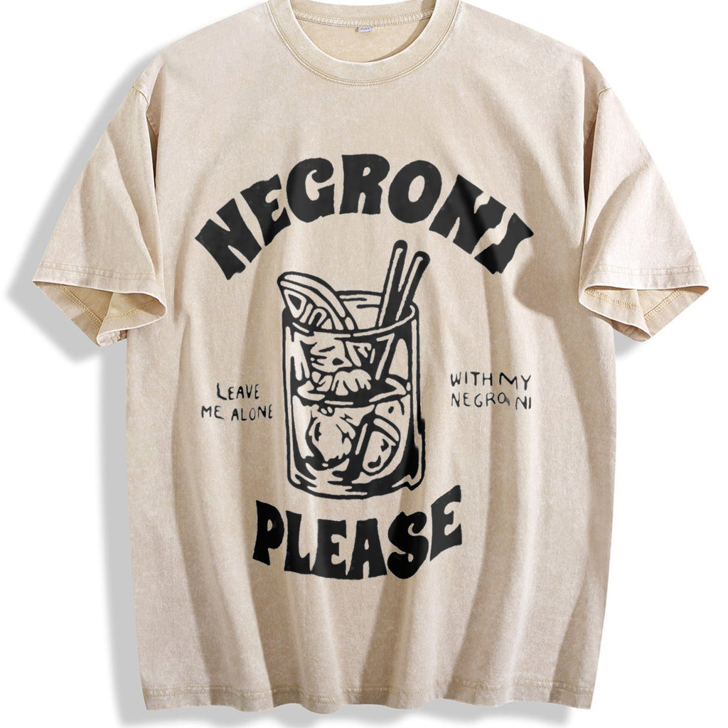 Negroni Please Cocktail Vintage Washed T-Shirt product image 1