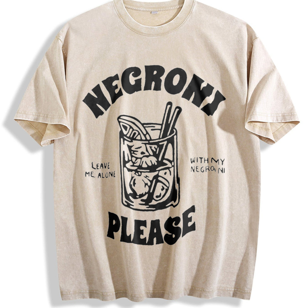 Negroni Please Cocktail Vintage Washed T-Shirt product image 1