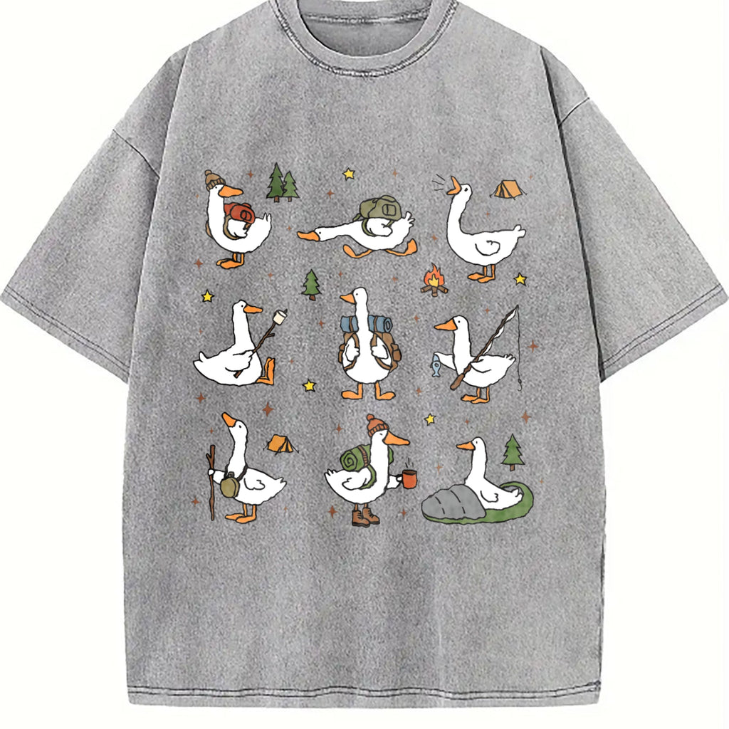 Silly Goose Hiking Vintage Washed T-Shirt product image 4