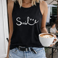 I-shaped - Smile Letter & Joyful Face Women's Tank Top