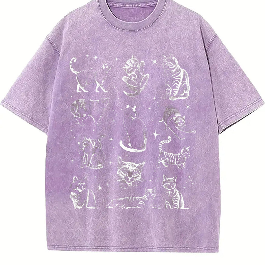 90s Tattoo Cat Vintage Washed T-Shirt product image 6