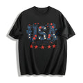 Patriotic USA 1776 - Red With Stars & Stripes Cotton T-Shirt product image 1