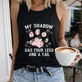 Cartoon Dog Paw Round Women's Tank Top