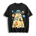 Summer UFO Takeaway Cute Cat Cotton T-Shirt product image 1