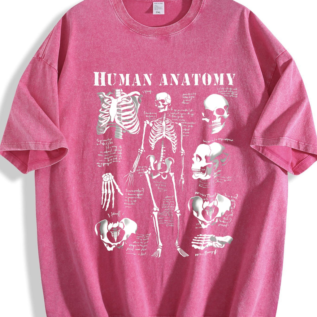 Anatomy Chart - Human Body Diagram Vintage Washed T-Shirt product image 5